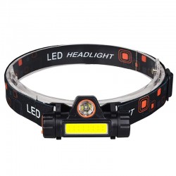 چراغ پیشانی شارژی 10 وات 2 لامپ