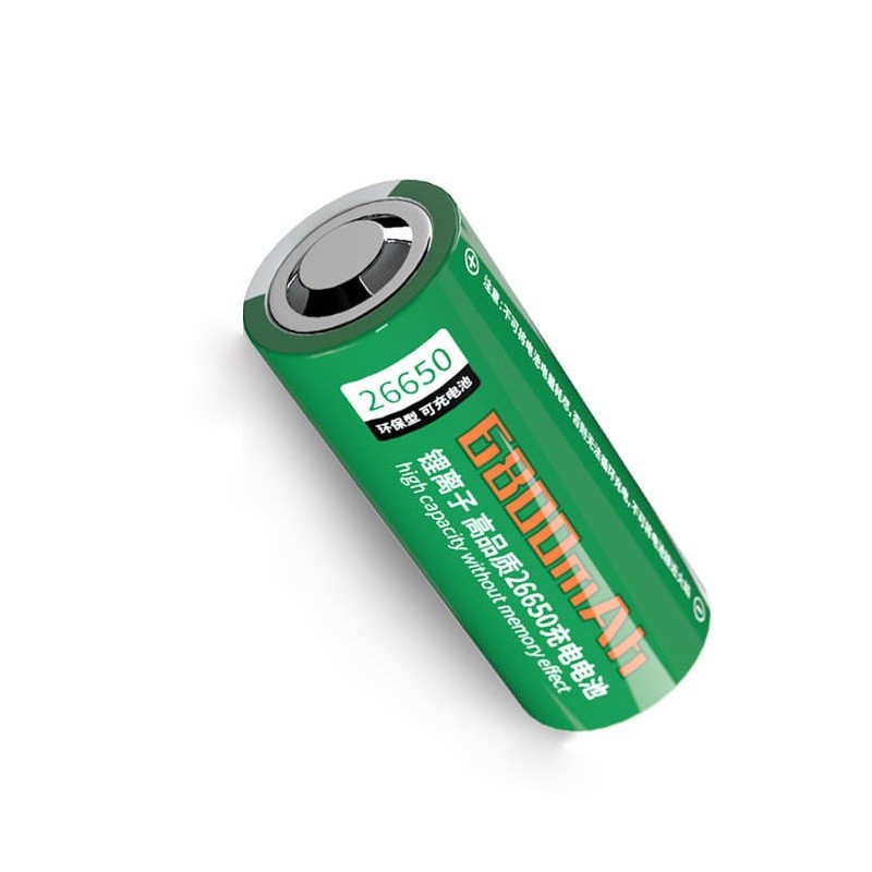 خرید باتری چراغ قوع اصلی اسمال سان 26650 سبز