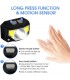 Sensor headlamp with 3 lamps 8 modes