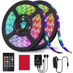 پک کامل ریسه ال ای دی هفت رنگ 12 متری