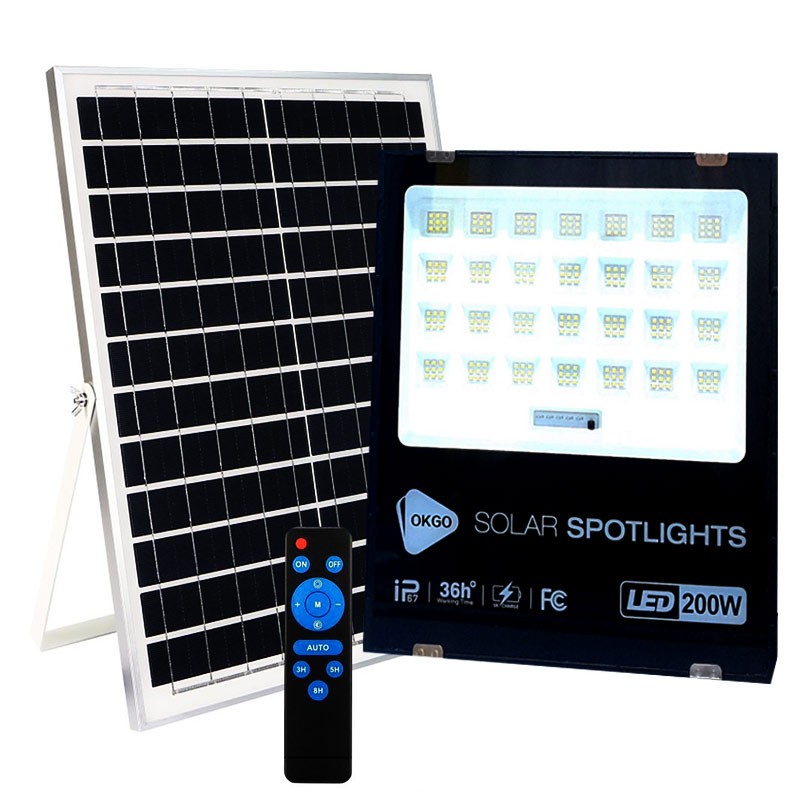 چراغ شارژی خورشیدی 200 وات FA-8200