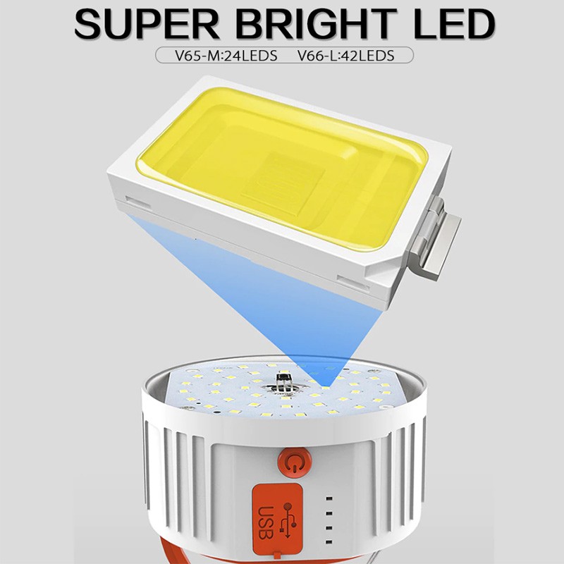 لامپ شارژی خورشیدی مدل HS-V65