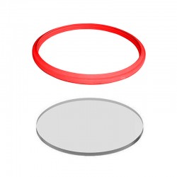 طلق شیشه ای و لاستیک یدک چراغ قوه