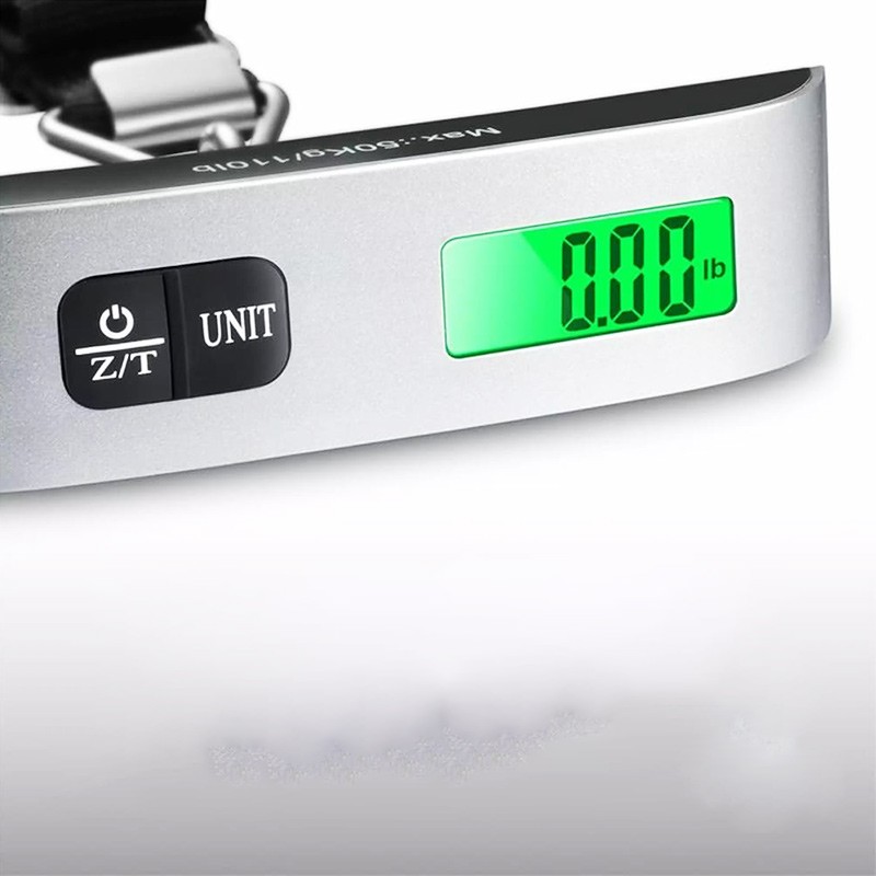 LCD Luggage Electronic Scale Thermometer 50kg