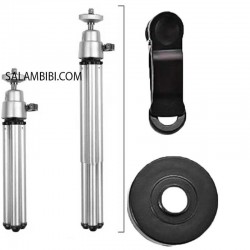 پایه ی دوربین تک چشم 3 پایه و هولدر گوشی