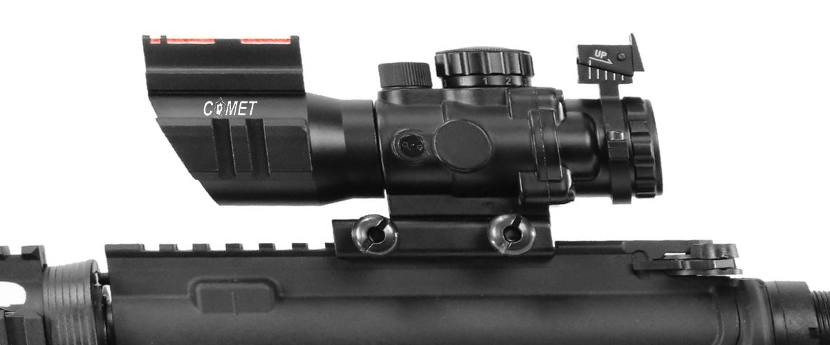 قیمت و خرید رد دات تفنگ کامت 3 رتیکل مدل 4x32 | رایفل اسکوپ رد دات COMET