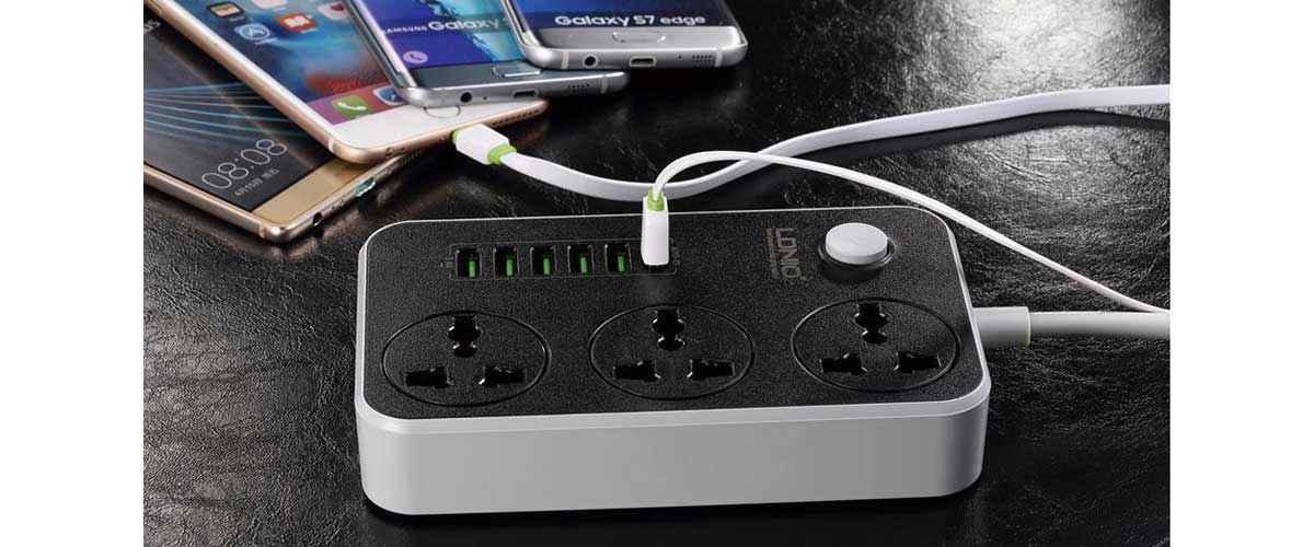 چند راهی و شارژر USB مدل SC3604